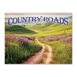 Country Roads Wall 2026 Calendar