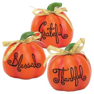 Resin Tabletop Pumpkins