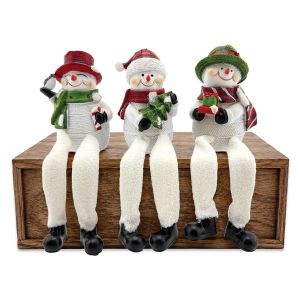 Friendly Snowman Shelf Sitters
