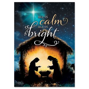 Calm & Bright Christmas Cards - Nonpersonalized