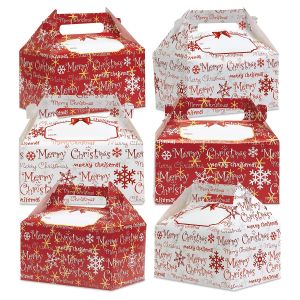Merry Christmas Gable Treat Boxes