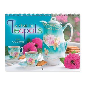 2027 Teapots Wall Calendar