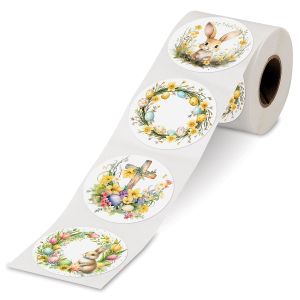 Easter Floral Rolled Stickers