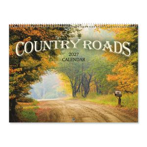 2027 Country Roads Wall Calendar