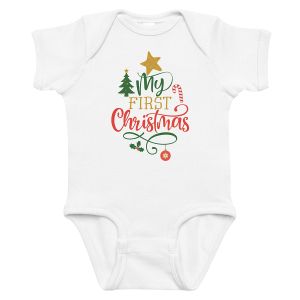 My First Christmas Baby Bodysuit - 12 Months