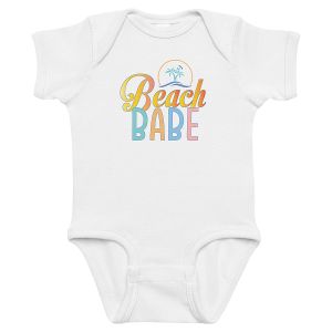 Beach Babe Baby Bodysuit Romper