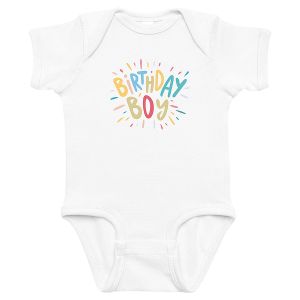 Birthday Boy Baby Bodysuit Romper