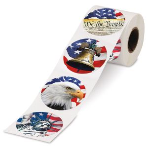 America Rolled Stickers