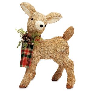 Standing Straw Reindeer