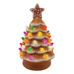 Ceramic Gingerbread LED Tree