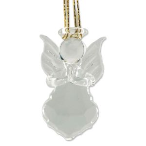 Crystal Glass Angel Ornament