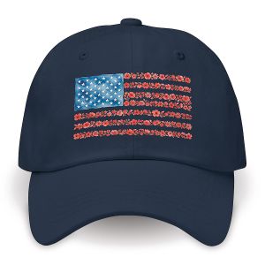 American Florals Hat - Navy