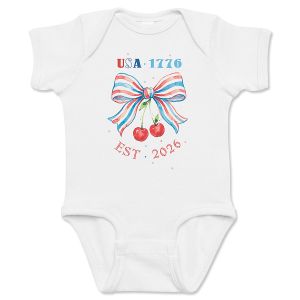 EST 2026 EST 1776 Baby Bodysuit Romper