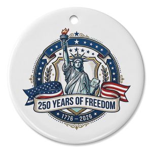 Statue of Liberty Round Ornament