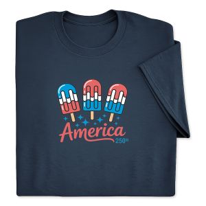 250 Popsicles Kids Navy T-Shirt