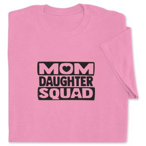 Mom Daughter Squad Kids T-Shirt