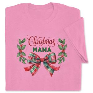Christmas Bows Mama Adult T-Shirt