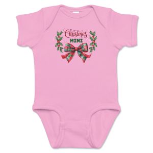Christmas Bows Mini Baby Bodysuit