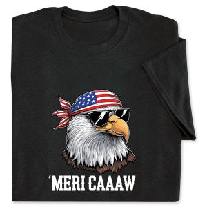Mericaaaw Black Adult T-Shirt