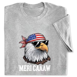 Mericaaaw Grey Adult T-Shirt - Large