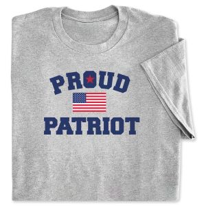 Proud Patriot Grey Adult T-Shirt