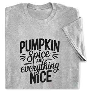Pumpkin Spice Grey Adult T-Shirt