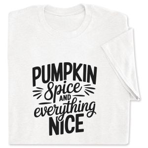 Pumpkin Spice White Adult T-Shirt