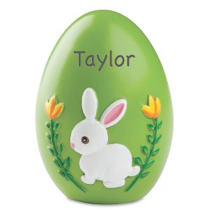 Green Resin Personalized Easter Egg