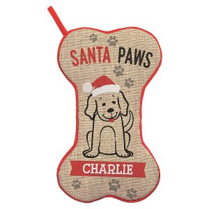 Santa Paws Personalized Christmas Stocking