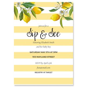 Life and Lemons Personalized Shower Invitation