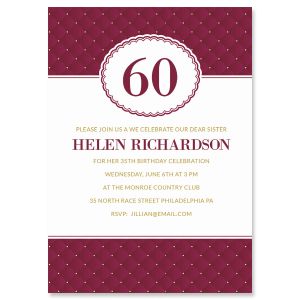 Plush Milestone Personalized Invitation - Light Weight Stock