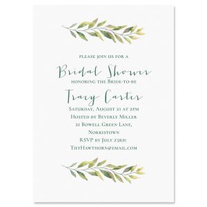 Fine Vine Personalized Invitation - Light Weight Stock