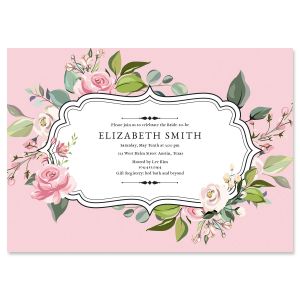 Grand Rose Personalized Invitation - Light Weight Stock