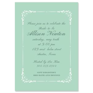 Splendor Personalized Invitation - Light Weight Stock