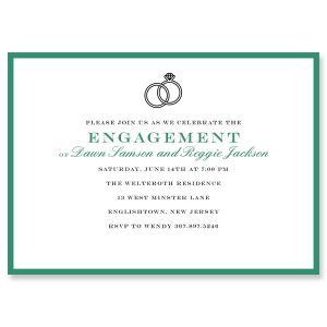 Entwined Ring Personalized Invitations