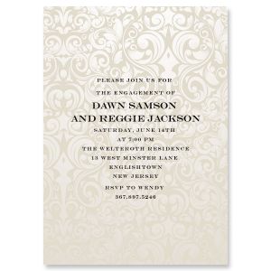 Passion Personalized Engagement Invitation - Heavy Stock