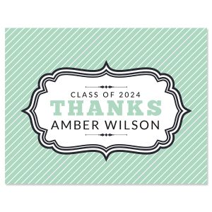 Graduation Personalized Thank You Cards - Light Stock