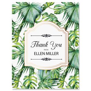 Palm & Gold Personalized Thank You Cards