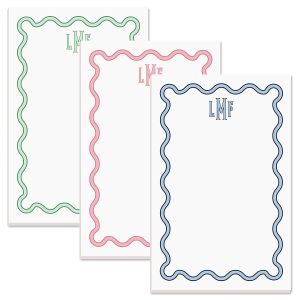Scalloped Monogram Notepads