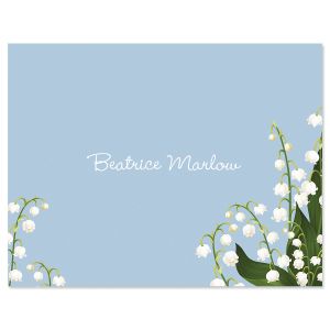 Lily of the Valley Personalized Note Cards