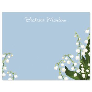 Lily of the Valley Personalized Correspondence Cards