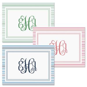 Stripes Personalized Note Cards