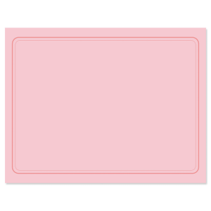 Solid Personalized Note Cards - Pink
