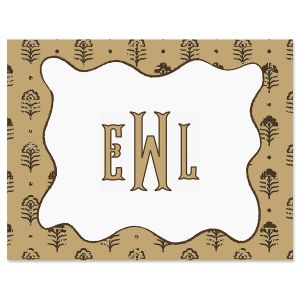 Batik Personalized Note Cards