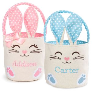 Bunny with Ears Personalized Easter Basket