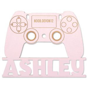 Pink Gaming Controller Personalized Wood Plaque