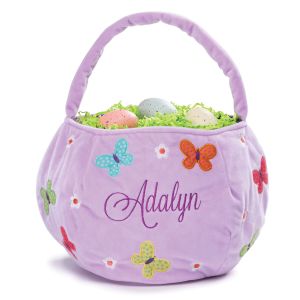 Personalized Lavender Butterfly Easter Basket