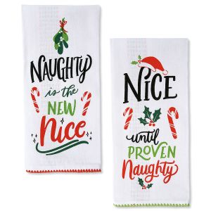 Naughty & Nice Dishtowels