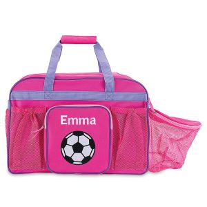 Pink Personalized Soccer Sports Bag