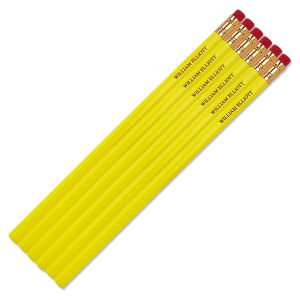 #2 Yellow Personalized Hardwood Pencils